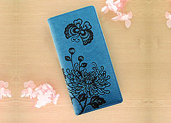 LAVISHY design & wholesale unique, beautiful & affordable Eco-friendly embossed flower & butterfly large wallets