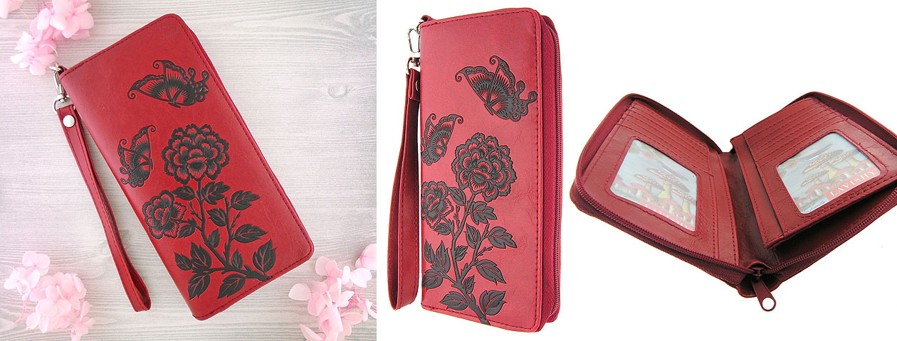 LAVISHY design & wholesale vegan embossed wristlet wallets to gift shops, boutiques & book stores in Canada, USA & worldwide.