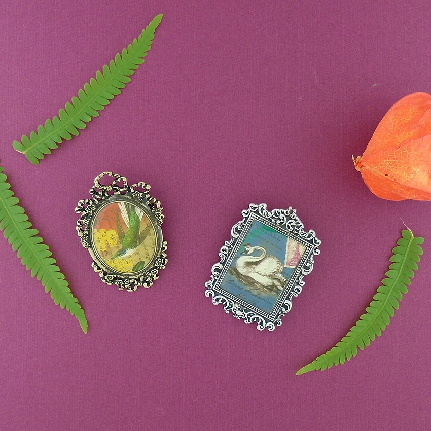 LAVISHY design & wholesale handmade brooches/pins with vintage style prints to gift shops, clothing & fashion accessories boutiques, book stores and speciality retailers in Canada, USA and worldwide.