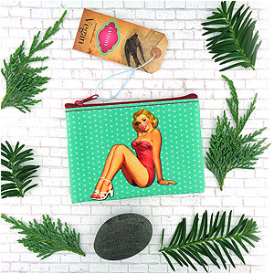 LAVISHY Bonita collection vegan vintage style printed coin purses