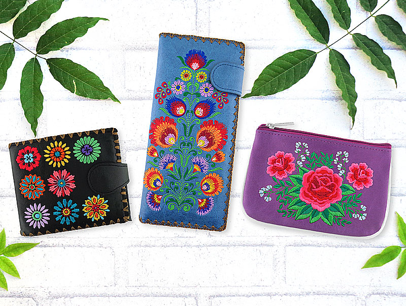 LAVISHY Elma collection wholesale original, beautiful & Eco-friendly vegan embroidered bags, wallets, purses, pouches, travel accessories & tech accessories