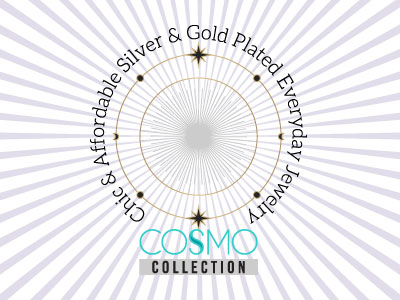 LAVISHY Cosmo collection wholesale cheap chic silver & 12k gold plated everyday earrings & necklaces