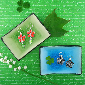 LAVISHY Lava collection wholesales handmade colorful enamel earrings