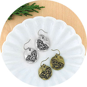LAVISHY wholesale butterfly themed trendy boutique style fashion earrings