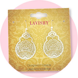 LAVISHY Funkii collection wholesale Indian pattern filigree earrings