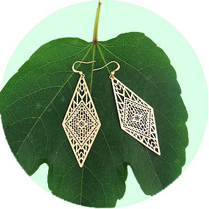 LAVISHY Funkii collection wholesale large yet light weight statment filigree earrings