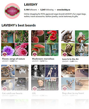 Connect with LAVISHY on Pinterest to exchange ideas and inspire each other!