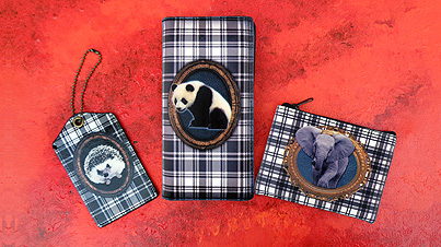 Lavishy Liano collection animal series wholesale fun, Eco-friendly and affordable vegan wallets, coin purses and luggage tags