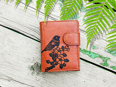 lavishy wholesale fun vegan embossed medium wallets to gift shops, clothing & fashion accessories boutiques, book stores in Canada, USA & worldwide since 2001