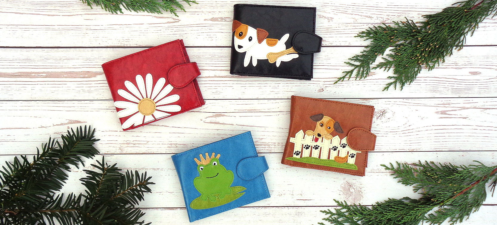 LAVISHY design & wholesale vegan applique medium wallets to gift shops, boutiques & book stores in Canada, USA & worldwide.