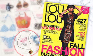 LAVISHY necklace was featured by Canada's NO.1 fashion magazine LOULOU