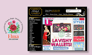 LAVISHY vegan embroidered large flat wallet was featured by US weekly magazine through our retailer