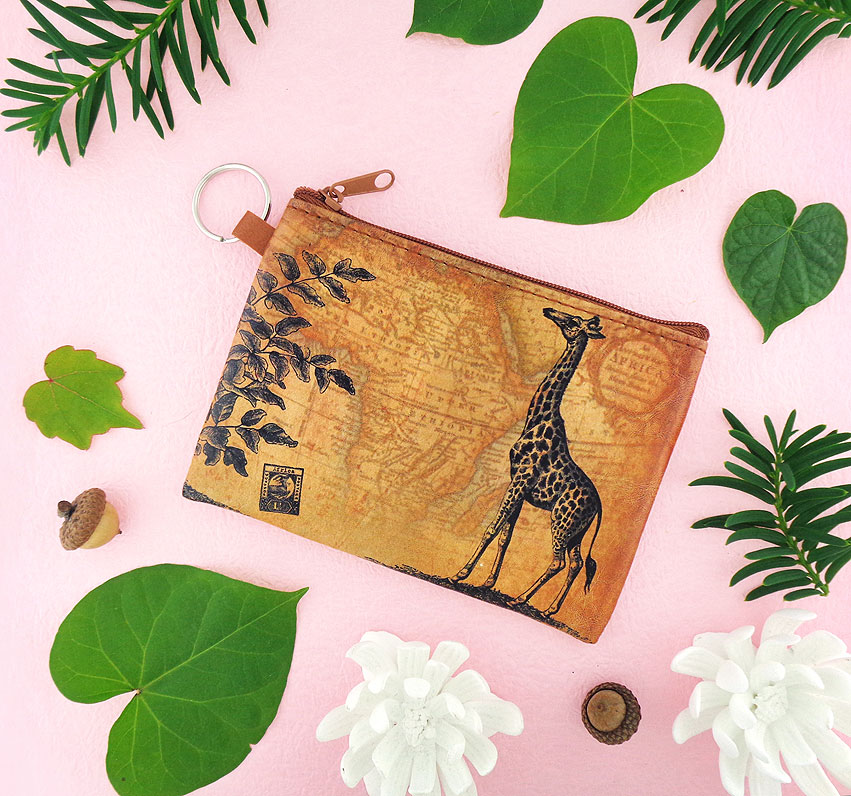 LAVISHY wholesale giraffe themed vegan fashion accessories and gifts to gift shops, clothing and fashion accessories boutiques, speciality retailers in Canada, USA and worldwide.