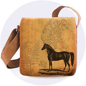 LAVISHY wholesale horse themed vegan bags to gift shops, clothing and fashion accessories boutiques, book stores in Canada, USA and worldwide.