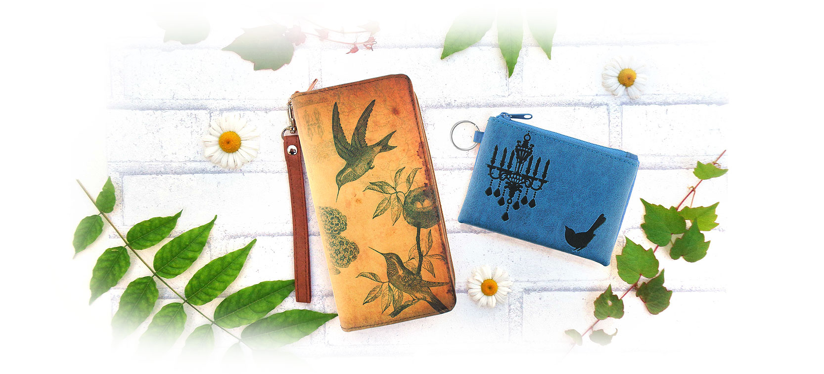 LAVISHY design and wholesale bird themed vegan accessories and gfits to gift shops, boutiques and garden centers, botanical garden gift stores in Canada, USA and worldwide.