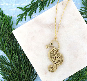 LAVISHY wholesale seahorse themed vegan fashion accessories and gifts