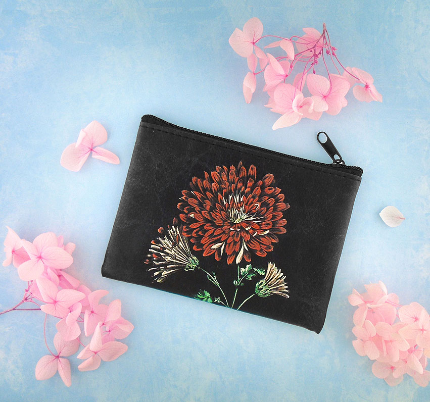 LAVISHY wholesale chrysanthemum themed vegan fashion accessories and gifts to gift shops, clothing and fashion accessories boutiques, speciality retailers in Canada, USA and worldwide.